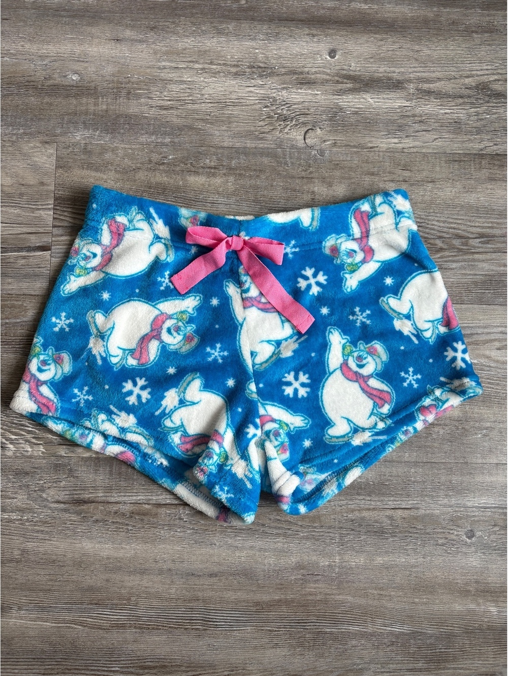 Frosty the Snowman Women’s Medium Plush Pajama Sleep Shorts